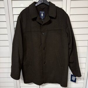 Roundtree & Yorke Merino Wool Workwear Coat Brown Men’s L NWT